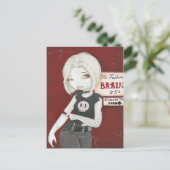 Virnia - Zombie-Punk-Goth Postkarte (Stehend Vorderseite)