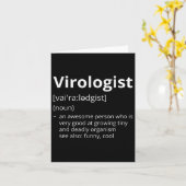 Virologe Definition Karte (Gelbe Blume)