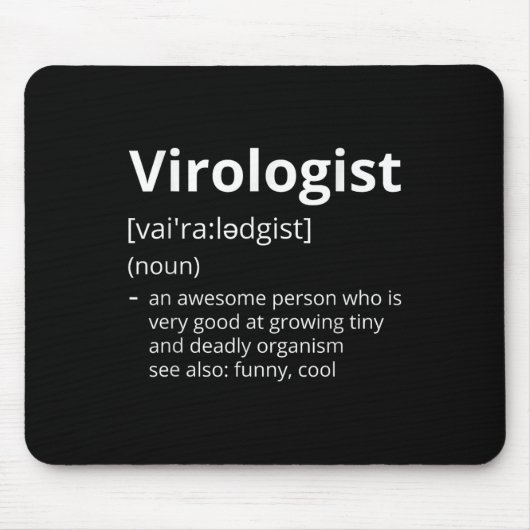 Virologe Definition Mousepad (Vorne)
