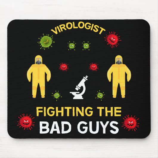 Virologe | Mikrobiologe — Covid Microbiologist Mousepad (Vorne)