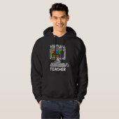 Virtual 1st Grade Teacher Distance Learning Back t Hoodie (Vorne ganz)