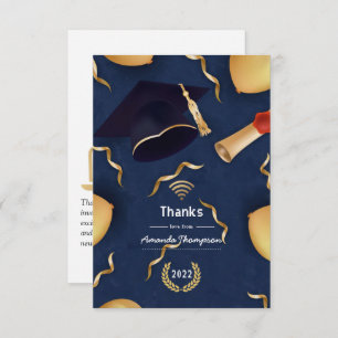 Virtual Abschluss Vielen Dank Dankeskarte