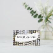 Virtual Assistant Business Card Visitenkarte (Stehend Vorderseite)