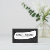 Virtual Assistant Business Card Visitenkarte (Stehend Vorderseite)