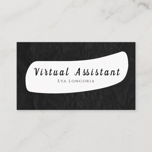 Virtual Assistant Business Card Visitenkarte (Vorderseite)