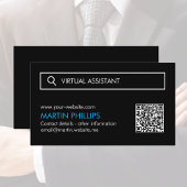 Virtual Assistant Business Cards mit QR-Code Visitenkarte