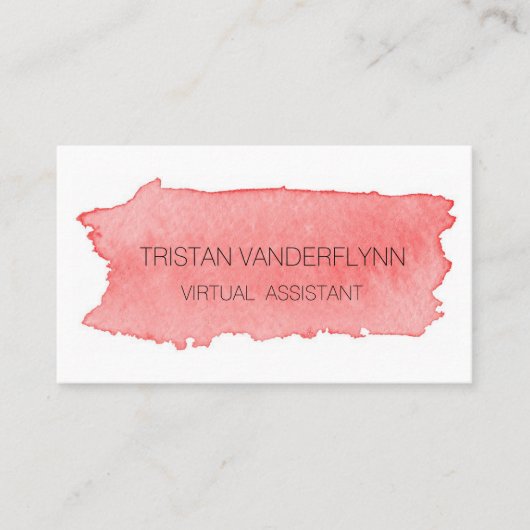 Virtual Assistant Business Cards Visitenkarte (Vorderseite)