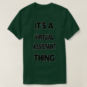 Virtual Assistant Funny Virtual Assistant Geschenk T-Shirt (Design vorne)