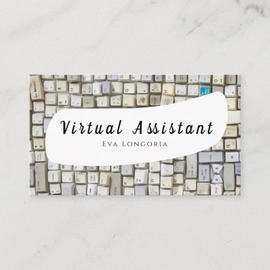 Virtual Assistant Visitenkarte (Vorderseite)