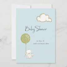 Virtual Baby-Duschbär für Jungen oder Mädchen