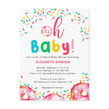 Virtual Baby Dusche Donut Oh Baby farbenfroher Reg