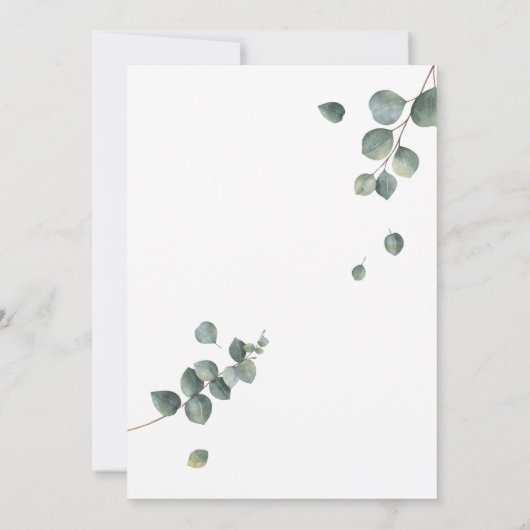 Virtual Baby Dusche Einladung (Rückseite)