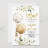 Virtual Baby Dusche Einladung (Vorderseite)