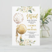 Virtual Baby Dusche Einladung (Stehend Vorderseite)