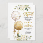 Virtual Baby Dusche Einladung (Vorne/Hinten)