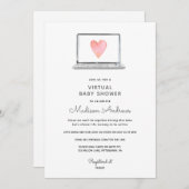 Virtual Baby Dusche Einladung (Vorne/Hinten)