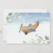 Virtual Baby-Dusche für Flugzeuge per Mail Einladung (Rückseite)