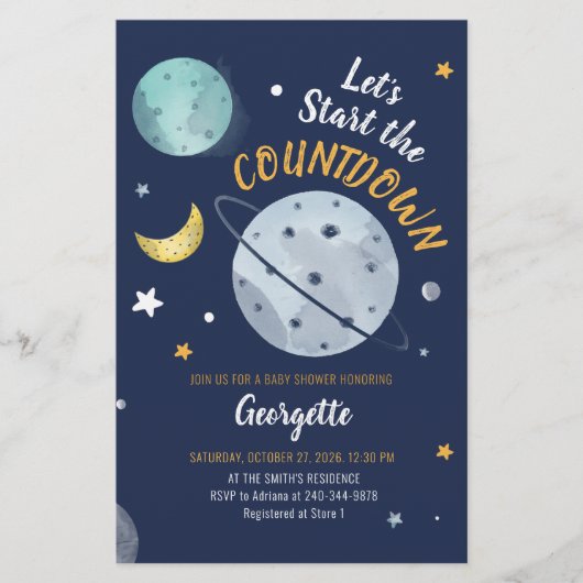 Virtual Baby Dusche im Außenbereich Briefpapier (Vorderseite)