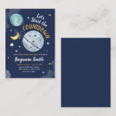 Virtual Baby Dusche im Außenbereich Mitteilungskarte (Vorne/Hinten)