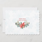 Virtual Baby Dusche per Mail Baby ist kalt draußen Einladung (Rückseite)