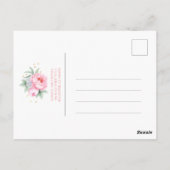 Virtual Baby Dusche Vielen Dank Postkarte (Rückseite)