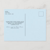 Virtual Baby Dusche von Mail Foto Blue Einladung (Rückseite)