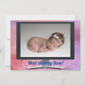 Virtual Baby Shower Girl Einladung (Vorderseite)