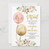 Virtual Baby Showgirl Einladung (Vorderseite)