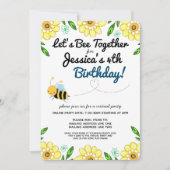 Virtual Bee Birthday Party per Mail Einladung (Vorderseite)