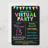 Virtual Birthday Party-Design Einladung (Vorderseite)