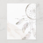 Virtual Boho Dream Catcher Baby Shower Einladung (Rückseite)