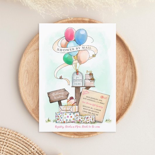 Virtual Brautparty Mailbox für Dusche per Mail Einladung