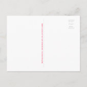 Virtual Brautparty Mailbox für Dusche per Mail Einladungspostkarte (Rückseite)