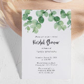 Virtual Brautparty Sage Green Eucalyptus Script Einladung