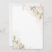 Virtual Bridal Dusche Einladung Grün & Gold (Rückseite)