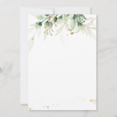 Virtual Bridal Dusche Einladung Gründusche (Rückseite)