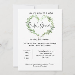 Virtual Bridal Polterabend Facebook Einladung