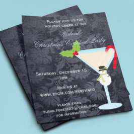 Virtual Christmas Cocktail Party Martini Budget