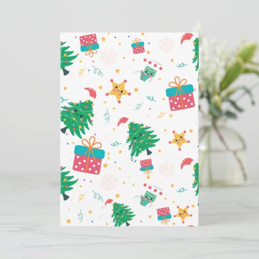 Virtual Christmas Feiertagskarte (Stehend Vorderseite)