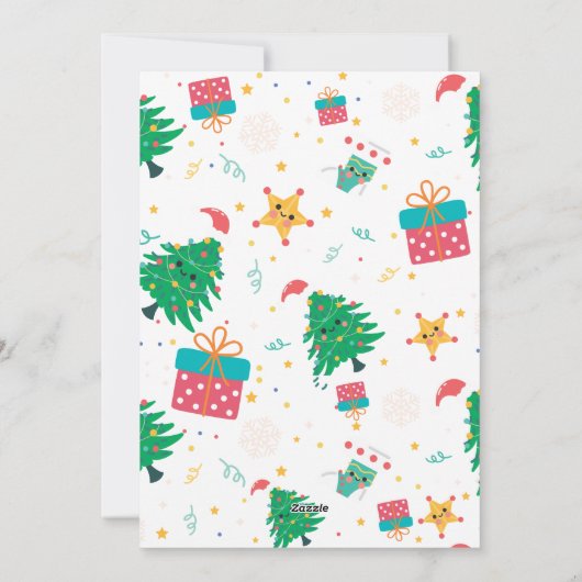 Virtual Christmas Feiertagskarte (Rückseite)