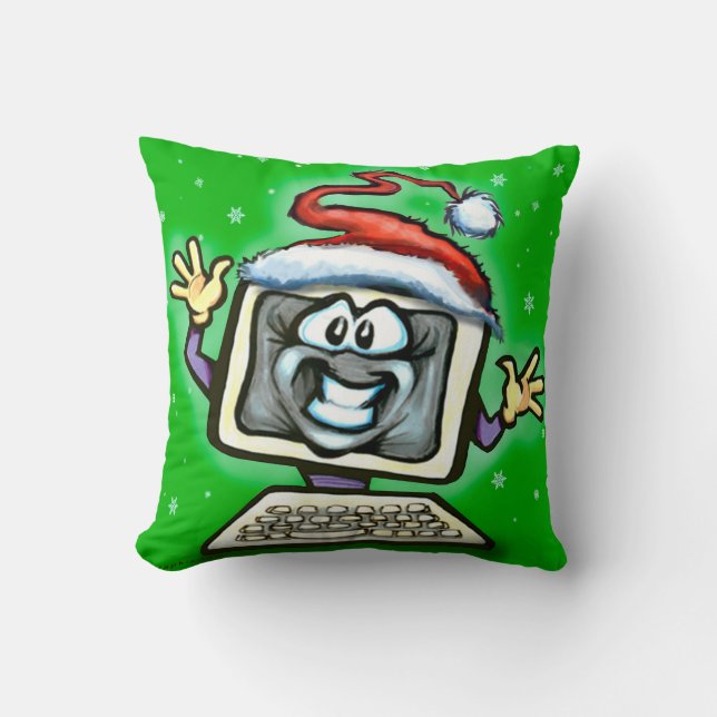 Virtual Christmas Kissen (Vorderseite)