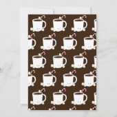 Virtual Christmas Party Hot Chocolate Brown Einladung (Rückseite)