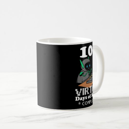 Virtual Days of School Remote Learning Elearning Q Kaffeetasse (VorderseiteRechts)