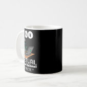 Virtual Days of School Remote Learning Elearning Q Kaffeetasse (Vorderseite Links)