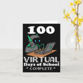Virtual Days of School Remote Learning Elearning Q Karte (Gelbe Blume)