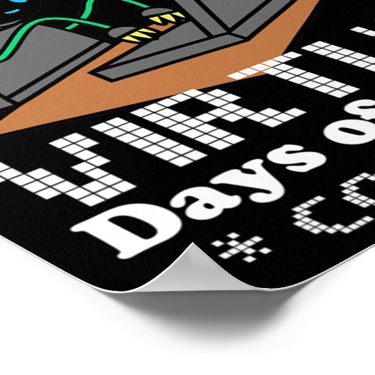 Virtual Days of School Remote Learning Elearning Q Poster (Ecke)