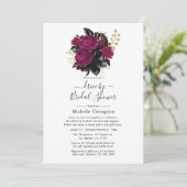 Virtual Drive von Marsala und Gold Floral durch Du Einladung (Stehend Vorderseite)