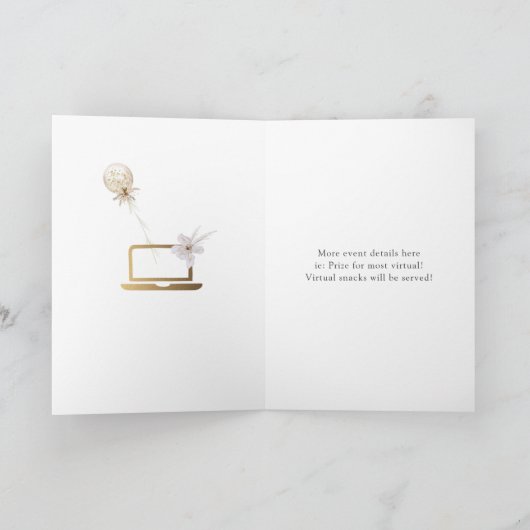 Virtual Dusche Einladung (Innenseite)