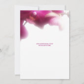 Virtual-Dusche in Blumenrosa Orchid Einladung (Rückseite)