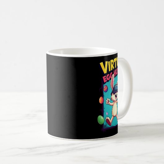 Virtual Egg Hunter - Funny Gamer Bunny Vr Easter G Kaffeetasse (VorderseiteRechts)